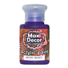 Ακρυλικό Χρώμα 60ml Maxi Decor Βιολετί MA043_MA043060